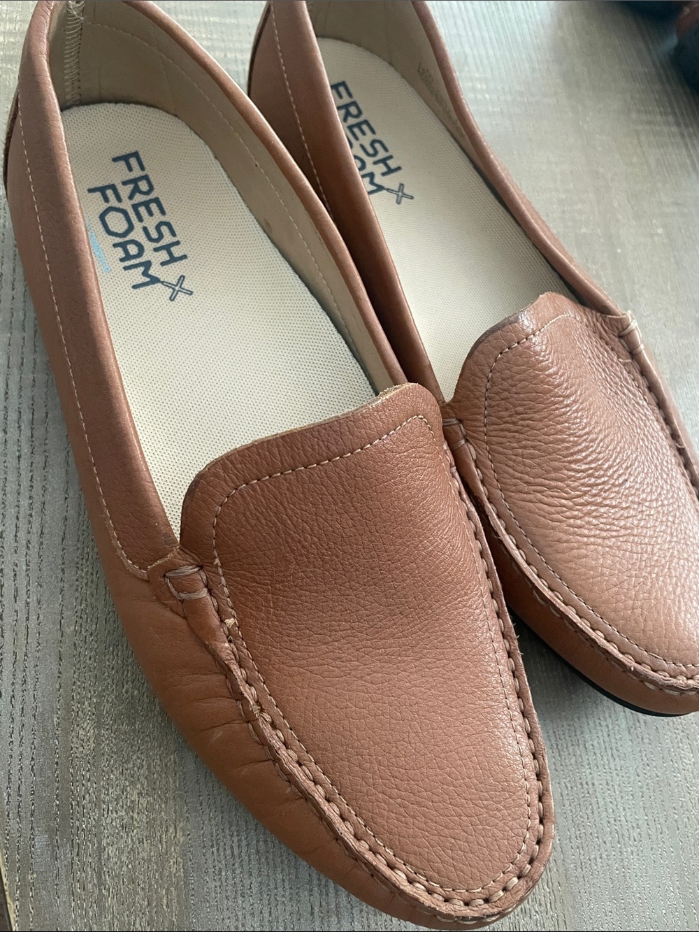 Driver Club USA Brown Leather Slip-On Driving Loafers